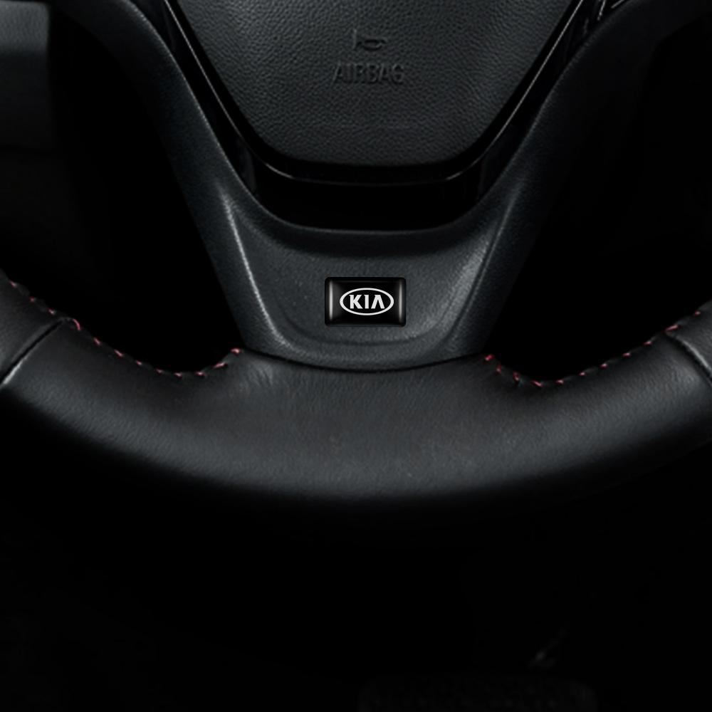 2026 Het Bilklistermärke 10/20/50 st 3D Mode Bilinteriör Epoxi Karossklistermärke För Kia Sportage 3 Rio K2 Ceed Carnival Picanto Soul