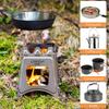 Compact Folding Stainless Steel Wood Stove Outdoor Cooking Picnic Camping Stove Portable Wood Furnace Burner outdoor stove