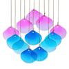 Creative Colored Glass Wind Chime Shell Sun Catcher Home Decor Fish Shaped Wind Chime  Gift