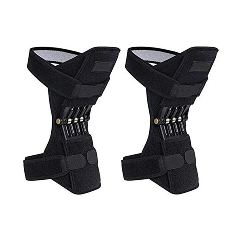 

1 Pair Knee Protection Booster Power Support Knee Pads Powerful Rebound Spring Force Sports Reduces Soreness Cold Leg Protection