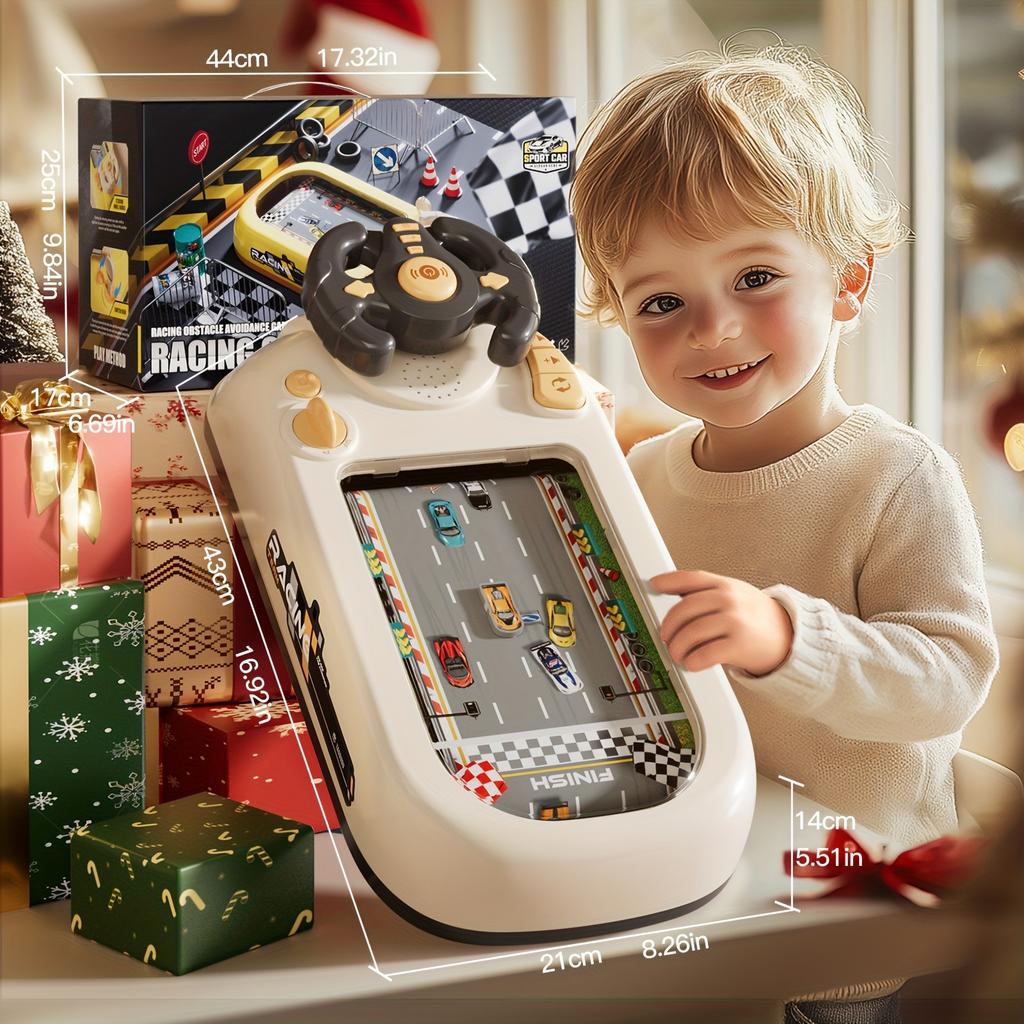 Children's racing steering wheel toys,interactive games for racing, dodging, and overtaking