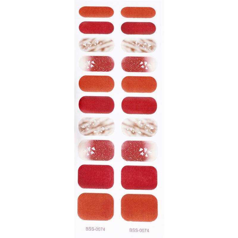 Semi-cured Nail Sticker Holiday Christmas Snowflake 5D Stereogel nail sticker