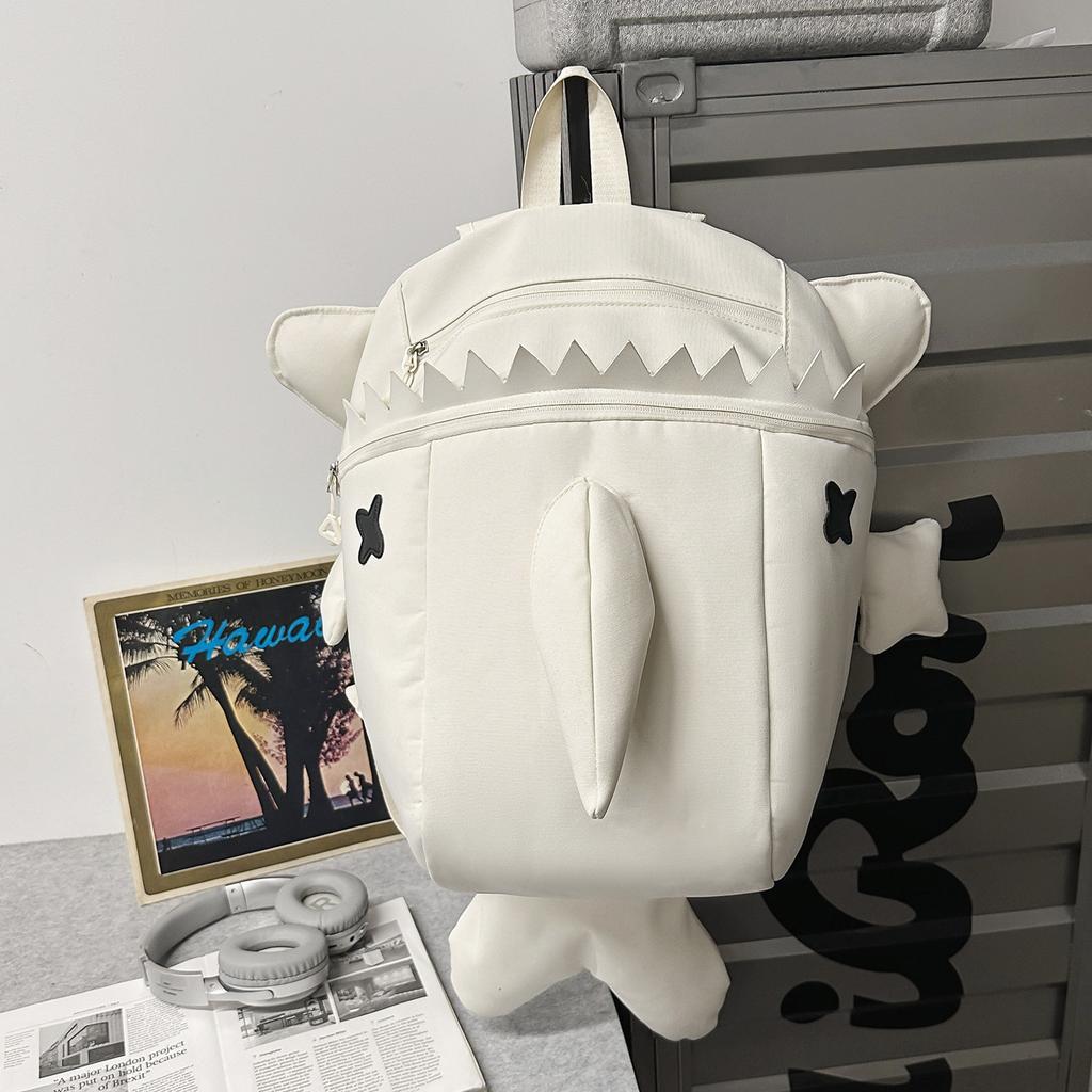 Schultasche Haifischtasche Rucksack Amerikanische High Street Mittelschule Jungen kleiner Rucksack Internet-Berühmtheit Cooler Junge Große Kapazitätstasche