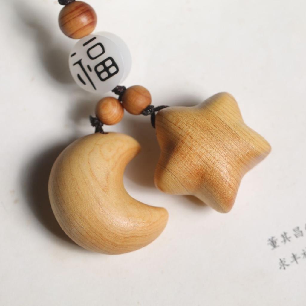 Yabaimu Star Moon Couple Style DIY Playful Keychain for Men and Women To Wear