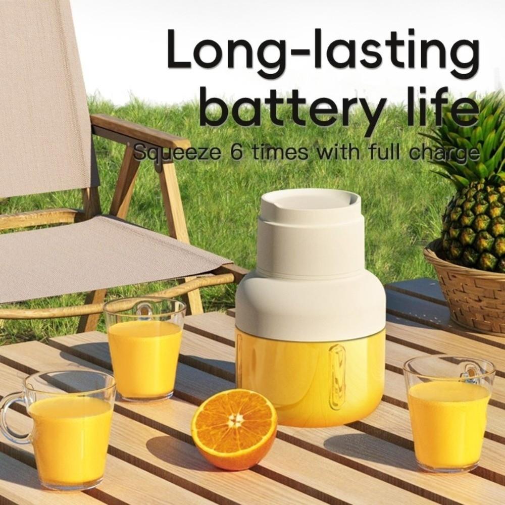 Large Capacity Portable Juicer Bucket USB Rechargeable Vegetable Fruit Blender Sports Use