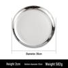 Korean Style Thickened Stainless Steel Round Plate