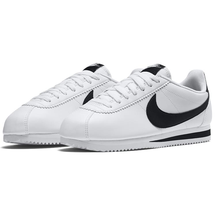 New Nike Classic Cortez White Black Women's 807471-101