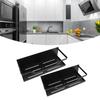 2PCS Magnetic Spice Rack for Refrigerator Carbon Steel Space Saving Spice   Magnetic Shelf for Kitchen Jars Seasoning Bottles
