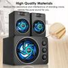 SADA Multimedya 2.1 Masaüstü Bilgisayar Hoparlörü LED Işık Ağır Bas Subwoofer Ev Bluetooth Hoparlör PC Dizüstü Bilgisayar Cep Telefonu için USB Güç Kaynağı
