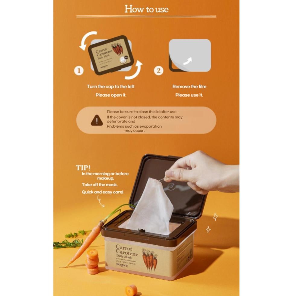 Skinfood Carrot Carotene Daily Mask 30 Sheets