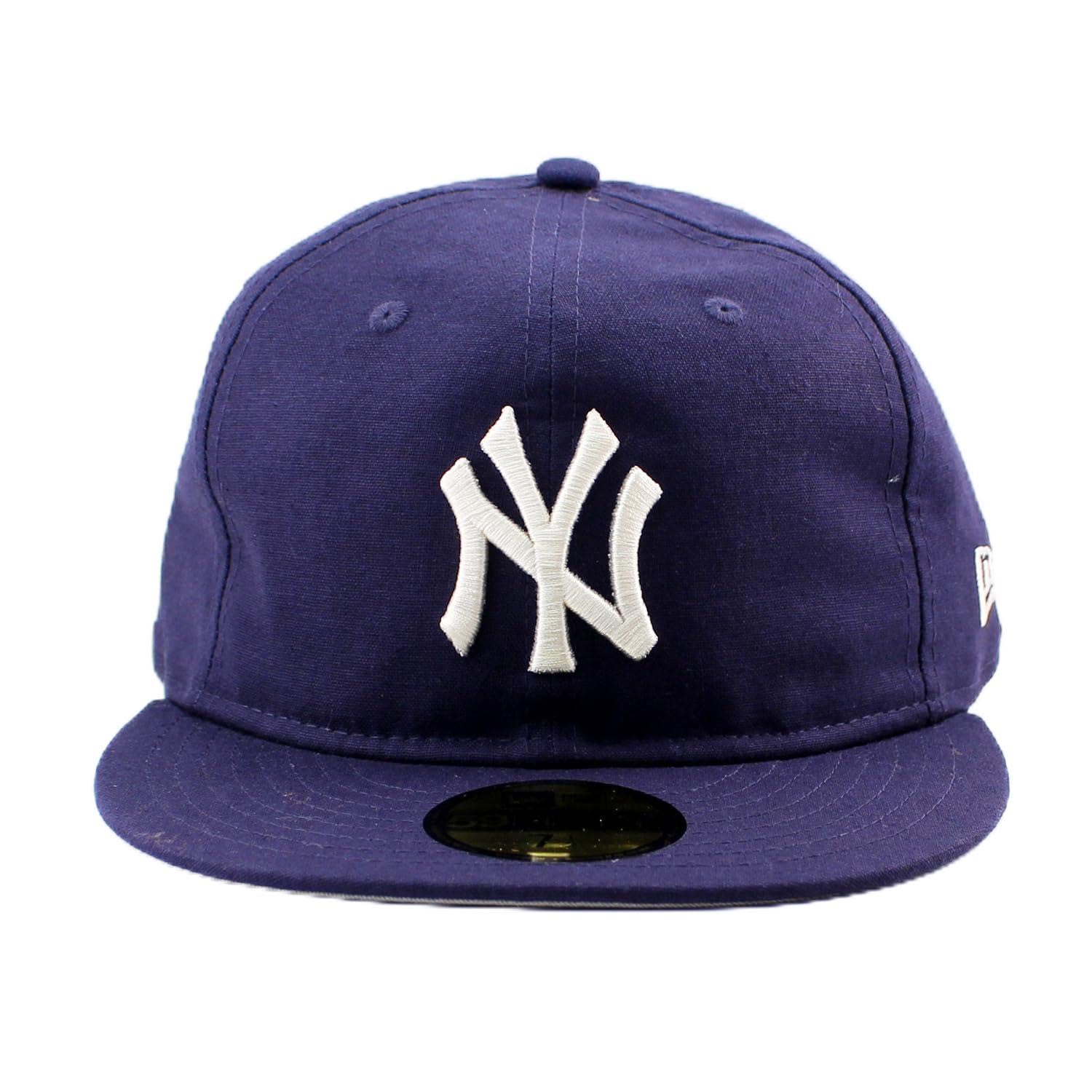 

[New Era] 7-38 (приблизительно. 58,7 см) Кепка 59FIFTY New York Yankees MLB ХЛОПОК ЛЁН КЕПКА С ПОДГОНКОЙ ТЁМНО-СИНЯЯ NEW YORK YANKEES NY 5950 Шляпа