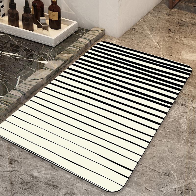 Absorption quick-drying bathroom floor mat Diatom mud floor mat Floor mat Household toilet Bathroom water absorption