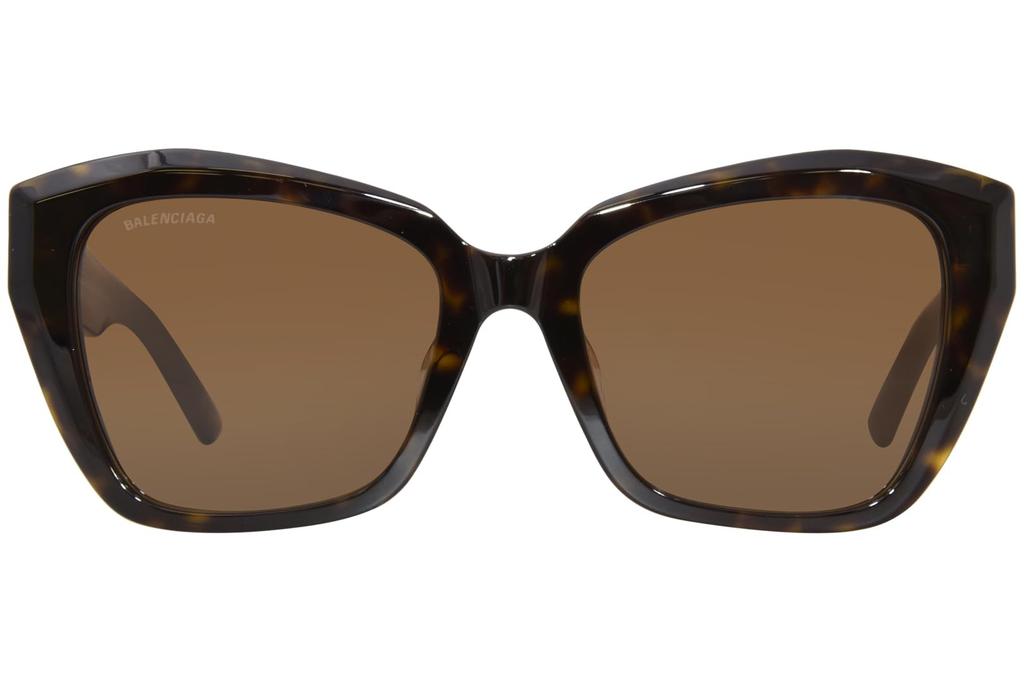Balenciaga Asian Fit Sunglasses BB0273SA 002 Havana Brown Women's
