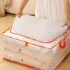 Plastic Transparent Clothes Blanket Quilt Organizer Storage Bag With Zipper Foldable Luggage Moving Packing Pouch