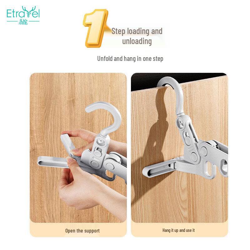 Etravel Portable Foldable Travel Clothes Hangers