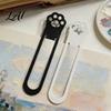 Cute Cat Bookmark Paw Bookmark 3D Printed One-Piece Mold Elastic Stable Book Page Holder Hold Hollow Clip for Reading Accessory