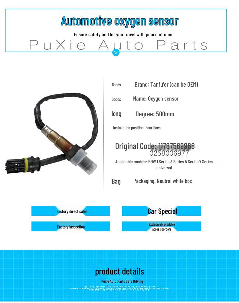 Front and Rear Oxygen Sensor for BMW 3 Series E46/E90/E60 Models