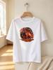 Cool Fire Pitbull Print Casual Comfortable Soft Short Sleeve T Shirt