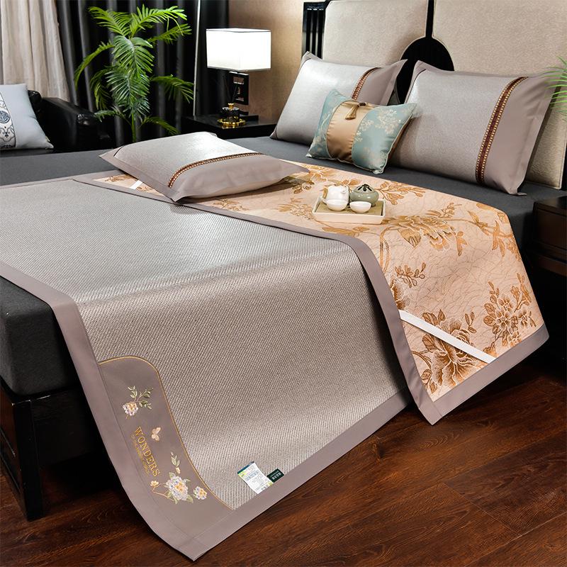 Summer Double-Sided Ice Rattan & Bamboo Cooling Mat