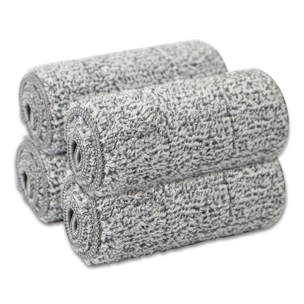

Microfiber Dust Household Cleaner Mop Pads Cleaning Tools Flat Mop Rag Floor Cleaning Cloth серый