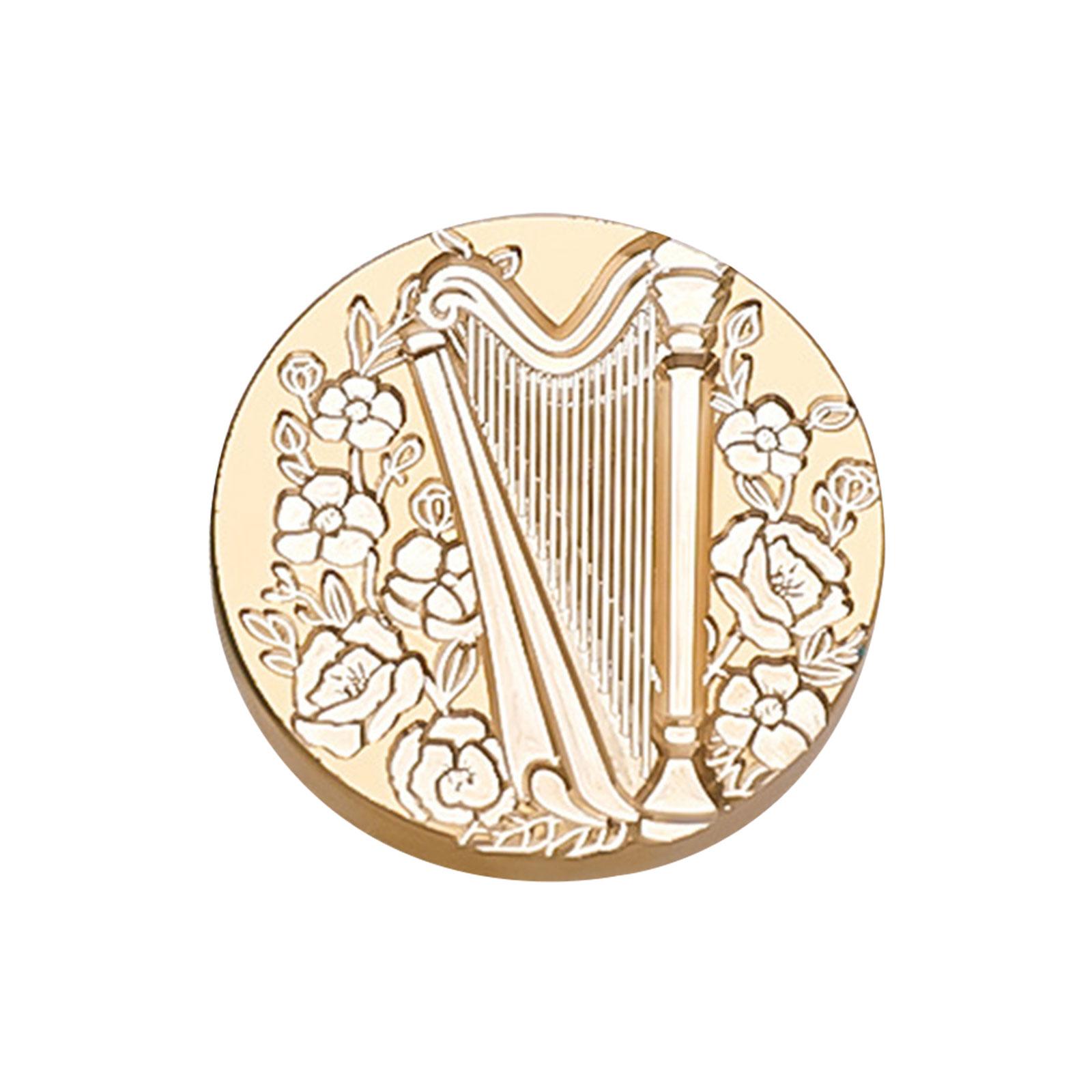 

Печать из сургуча для запечатывания конвертов, приглашений, для DIY скрапбукинга, на музыкальную тематику, сменная головка для сургучной печати H