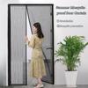 Magnetic Door Screen Anti-Mosquito Net Curtain Mesh Insect Sandfly Netting Automatic Closing Door Screen Magnetic Mosquito Net
