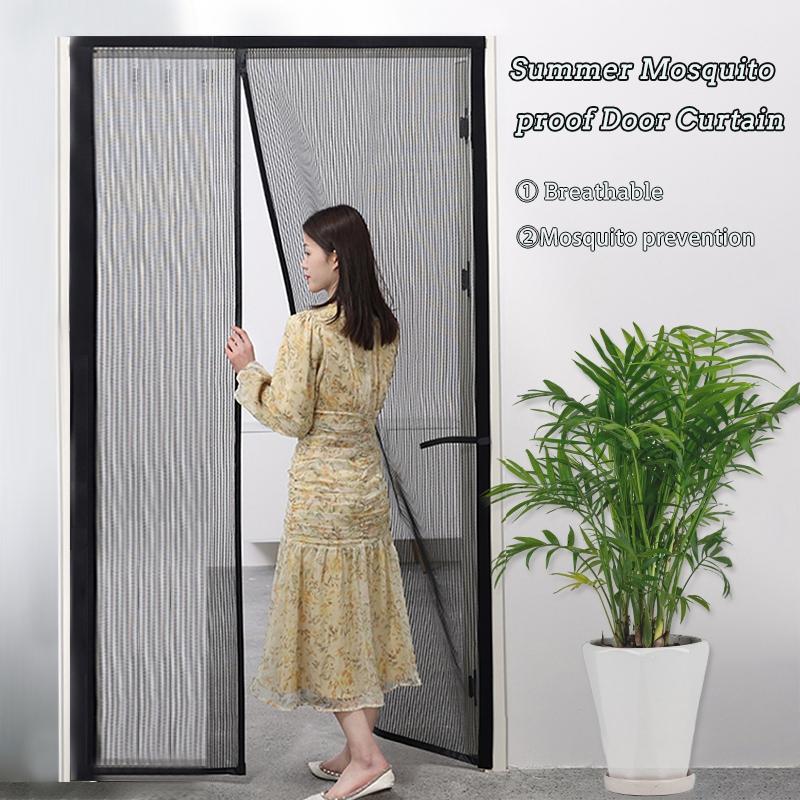 Magnetic Door Screen Anti-Mosquito Net Curtain Mesh Insect Sandfly Netting Automatic Closing Door Screen Magnetic Mosquito Net