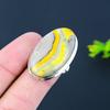 Bumblebee Jasper Gemstone 925 Sterling Silver Gift Jewelry Ring Size 8
