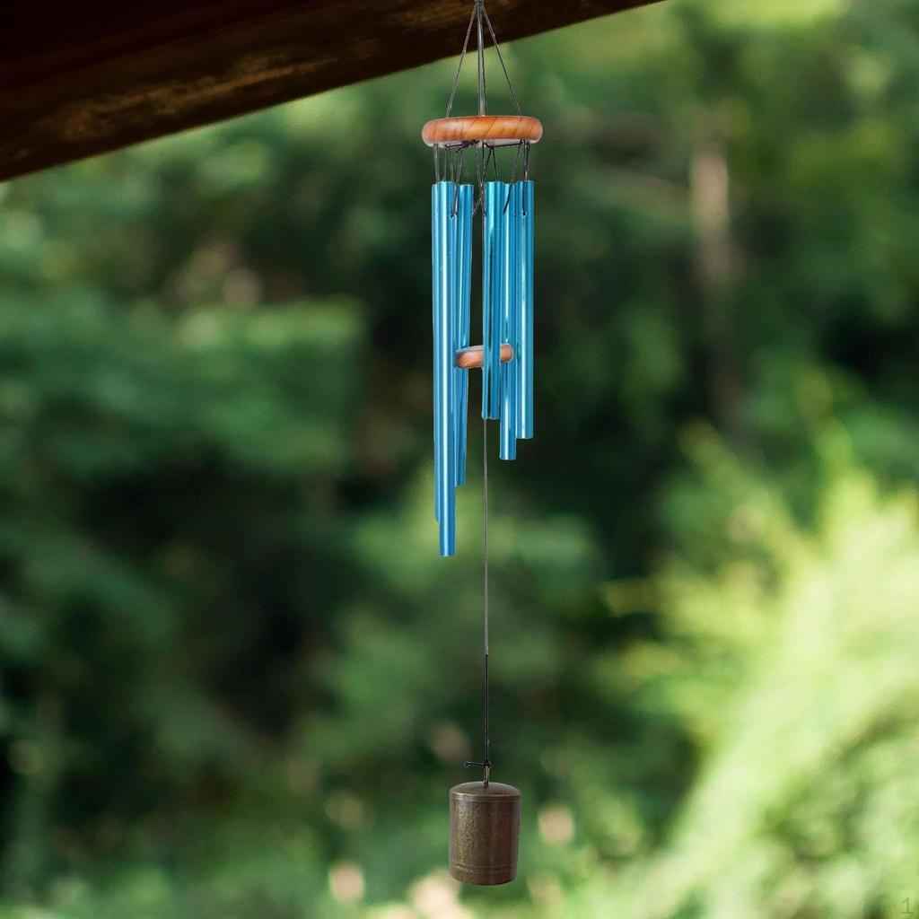 Metal Wind Chime 26 inch Waterproof Deep Tone Hanging Ornament Memorial Windchime for Outdoor Sister