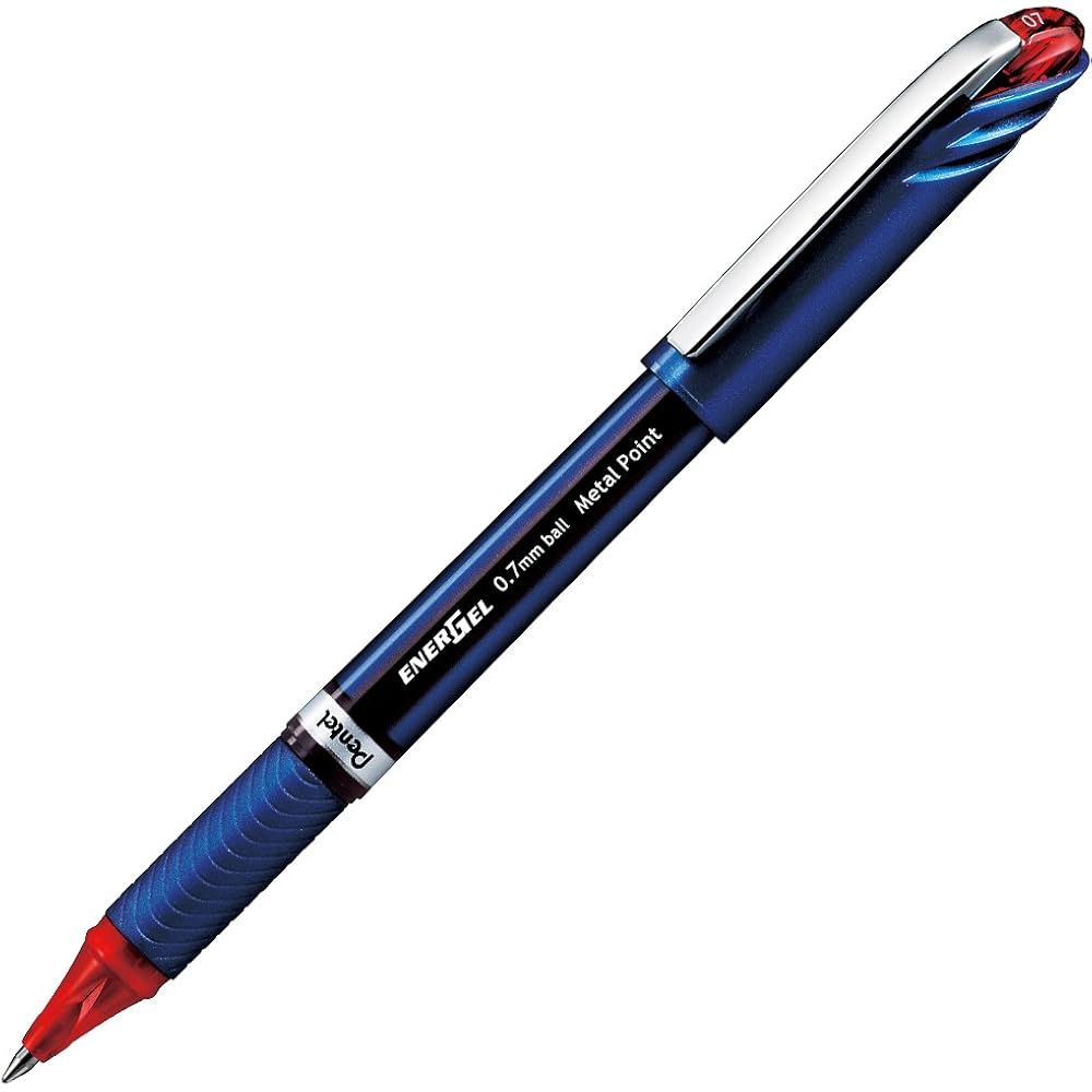 Pentel Ballpoint Pen Gel Ink Gel Euro 0.7mm Blue Shaft XBL27-B Red 5