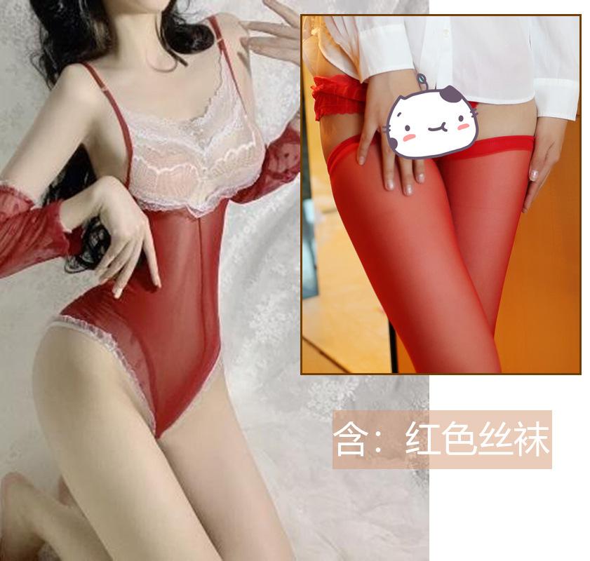 Sexy Lingerie Sexy Bunny Uniform Suit Seduction Pajamas Bed Passion Open Gear No-take-off Onesie