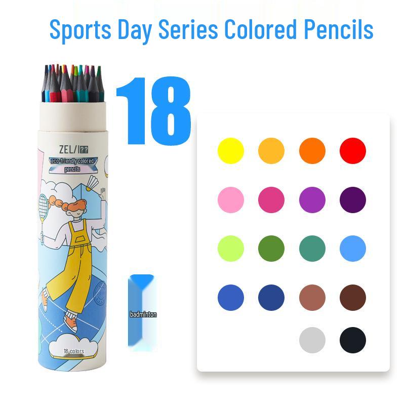 Zhenglin Erasable Colored Pencils – 24, 36, and 48 Color Sets for Children and Students Drawing and Coloring.
