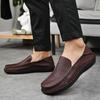 Genuine Leather Shoes Men Loafers Handmade Casual Leather Shoes Moccasins Men Flats Shoes