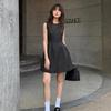 Crew Neck Fashionable Simple Sleeveless Vest Dress Women's Summer New Temperament Waist High-end Slim Skirt