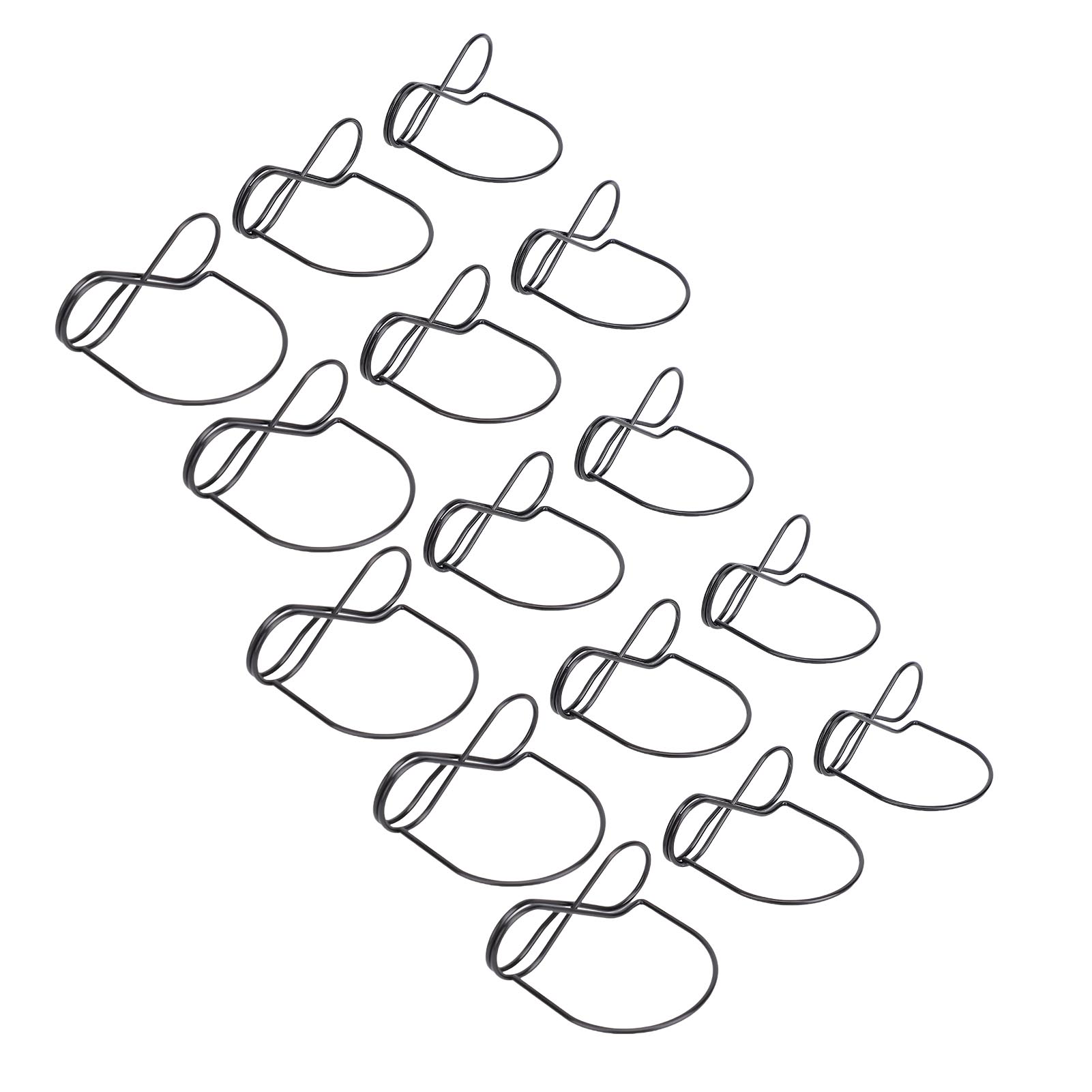 

15PCS Table Card Holders Metal Wire Label Display Stand for Memo Photo Picture Number Place Cards