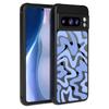 Matte Magnetic Case For Google Pixel 9 8 7 Pro 8A 7A Pixel 9 Pro XL For Magsafe Wireless Charging Curved Stripes Phone Cover