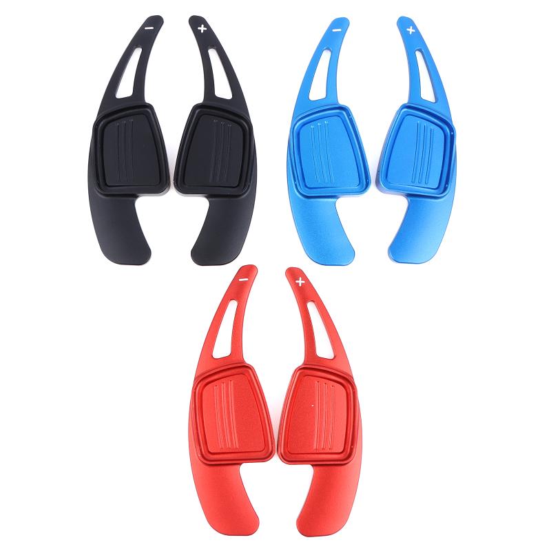 1Pair Car Steering Wheel Shift Paddle Shifter Aluminum Shift Paddle Blade For 17-19 A4L A6 A8 Q7 Tt Tts Extension Gearbox