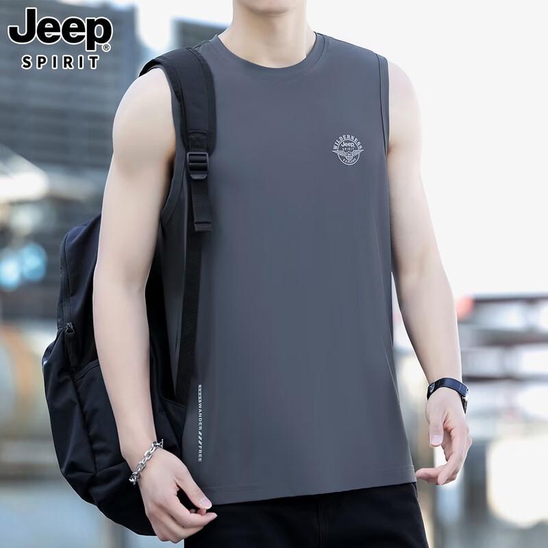 JEEP SPIRIT Men s RYL7120 Sleeveless Breathable Vest 4XL