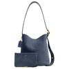 Coach Bleecker 28 Removable Zipper Bag Suede Leather Shoulder Bag Large Women shoulder bag Denim-Blue CCC24-B4LD
