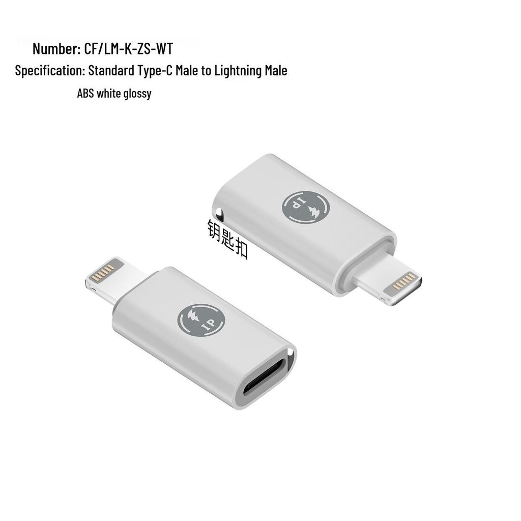 Type-C Female to Lightning Male Adapter for Charging & OTG