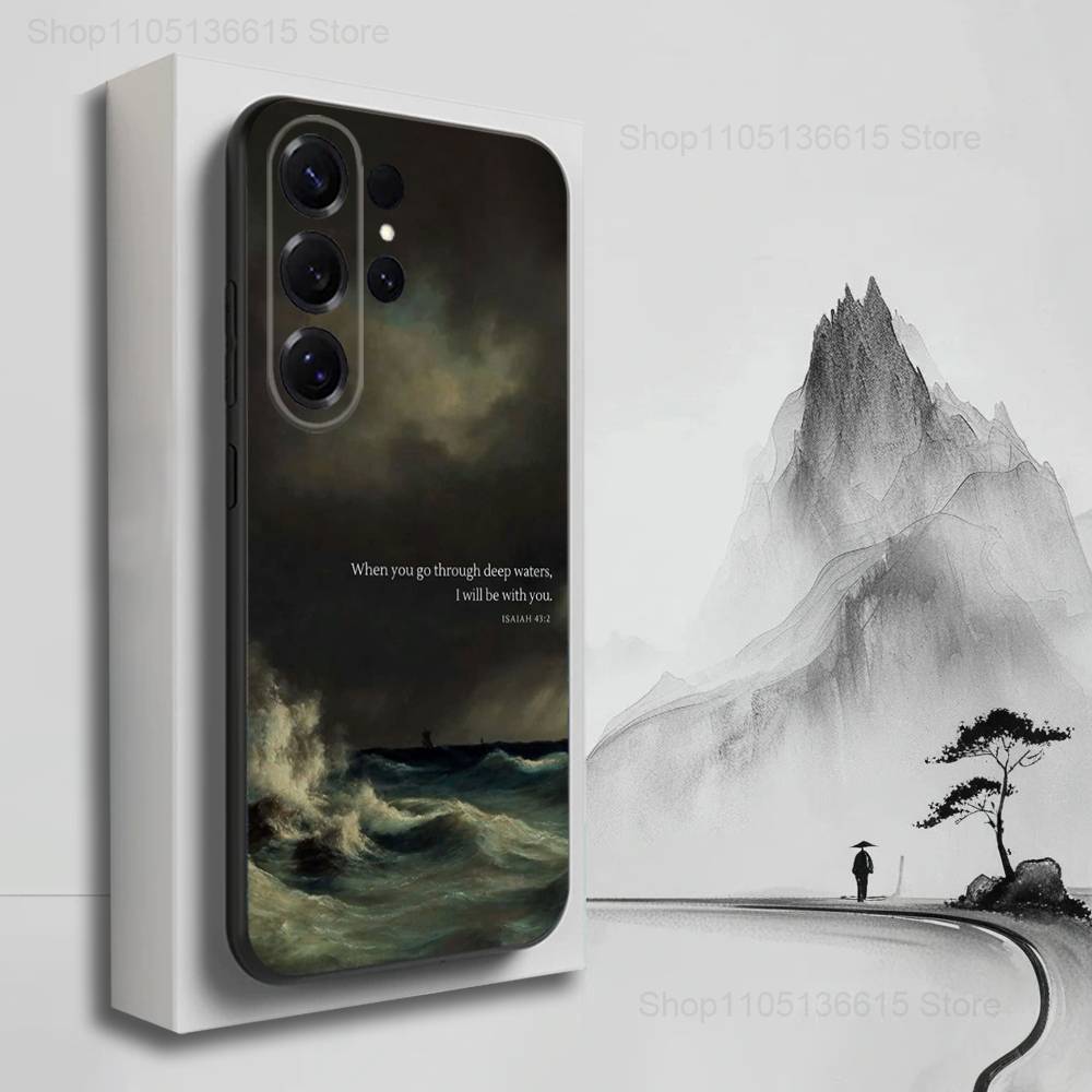 Believe Art Lsaiah 43-19 Case For Samsung S22,S25,S20,S10,Plus,Ultra,S24,S23,FE,S21,S9,Lite,Soft Silicone Black