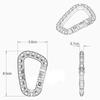 5 Pcs/pack Plastic Climbing Carabiner D-Ring Key Chain Clip Hook Camping Buckle Snap