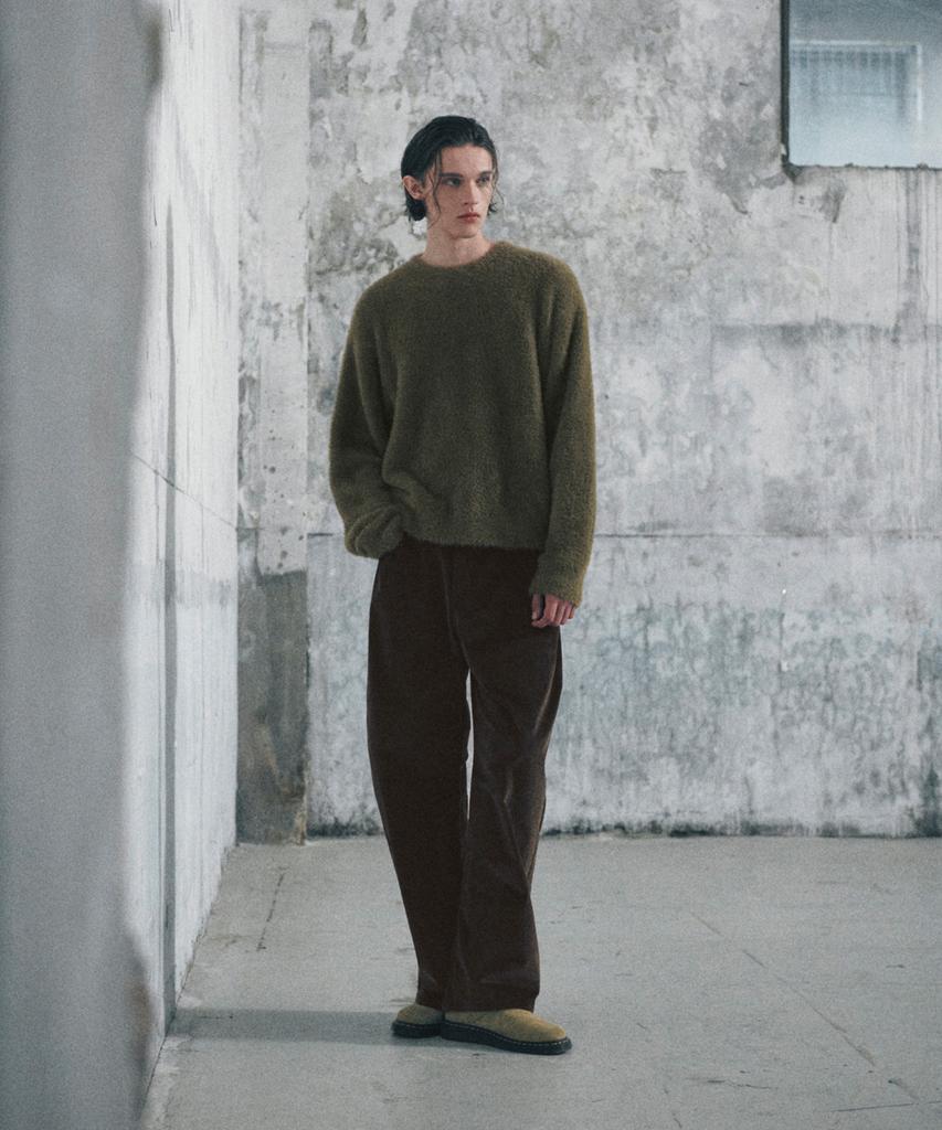GLW Hairy Crop Knit Khaki