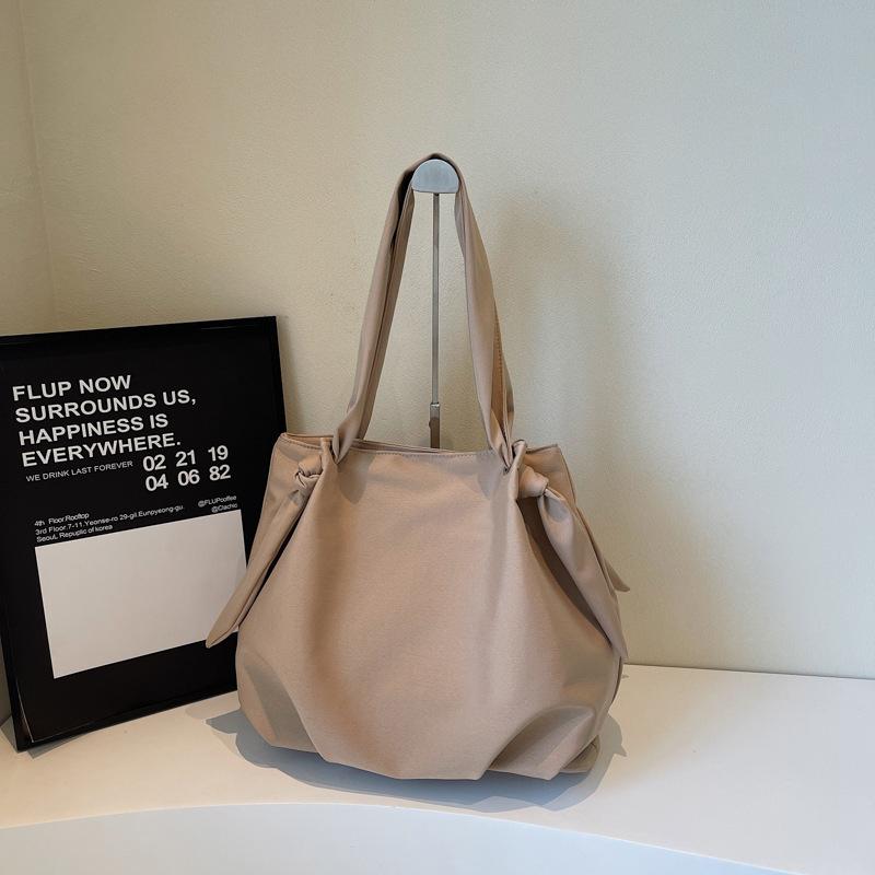 Fashion Trend Casual Simple Texture Large Capacity Bag 2025 Summer New Women's Foreign Style Shoulder Tote Bag