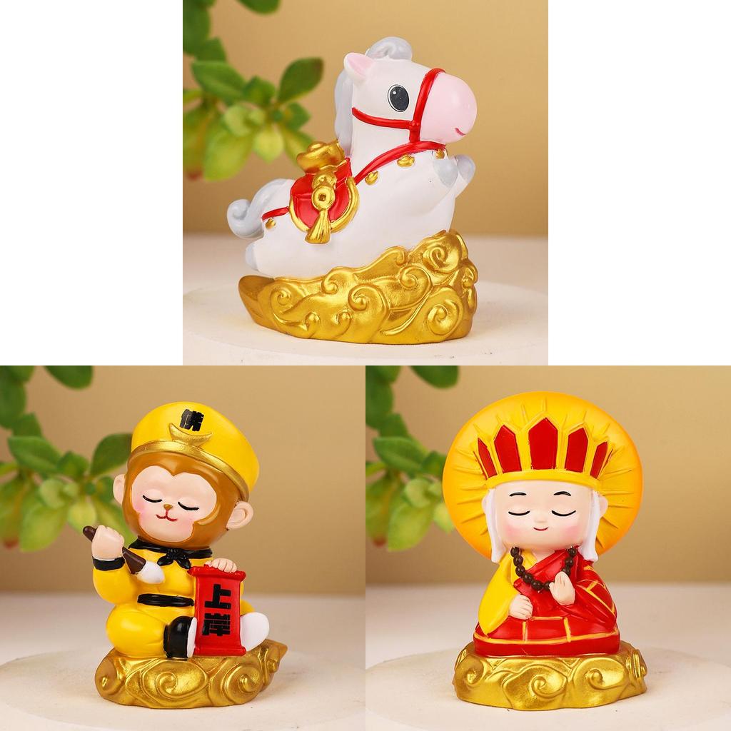Journey To The West Sun Wukong Resin Home Decor Figurine With Prosperity Symbols For Gift Giving