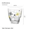 OLOEY Floral Glass Cup with Lanyard
