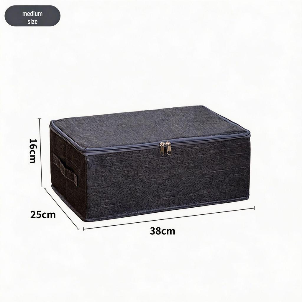 Foldable Cationic Storage Box with Compartments for Clothes, Wardrobe, or Socks - Includes Handle for Easy Sorting and Organizing