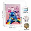 Full Round Diamond Painting Stitch and His Girlfriend Art Rhinestone Picture Mosaic DIY 5D Cross Stitch Embroidery Home Decoration