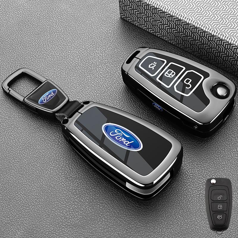 

Ford 13-19 Ecosport & 15-18 Focus Складной 3-кнопочный чехол для ключа Металлический корпус