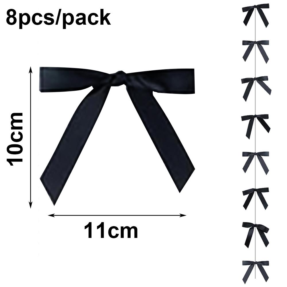 

1/6Packs Black Ribbon Bow Hanging Garland for Girls Black Bow Baby Shower Bridal Shower Bachelorette Birthday Party Decorations